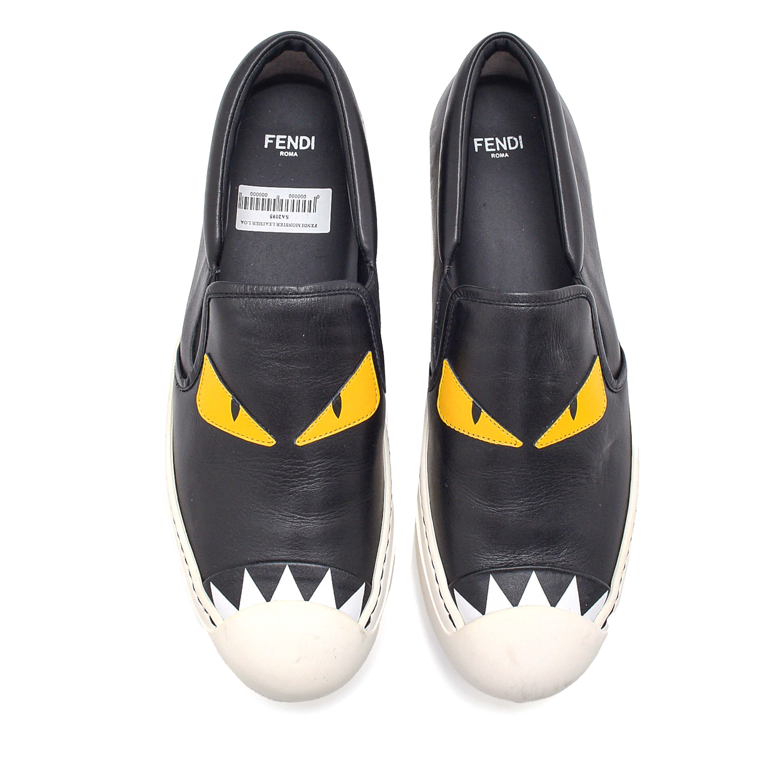 Fendi - Black Monster Leather Loafer ||38 